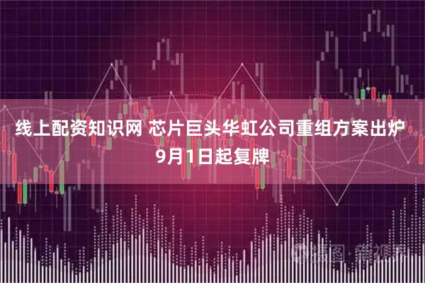 线上配资知识网 芯片巨头华虹公司重组方案出炉 9月1日起复牌