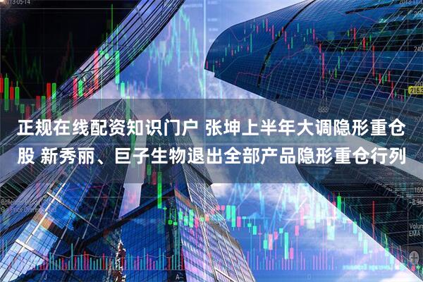 正规在线配资知识门户 张坤上半年大调隐形重仓股 新秀丽、巨子生物退出全部产品隐形重仓行列